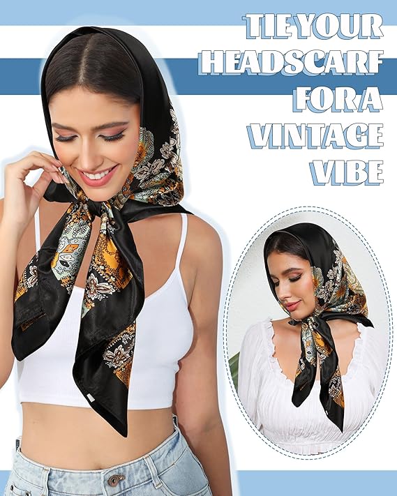 Satin Head Scarf for Women