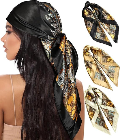 Satin Head Scarf for Women