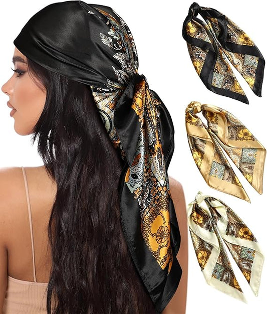 Satin Head Scarf for Women