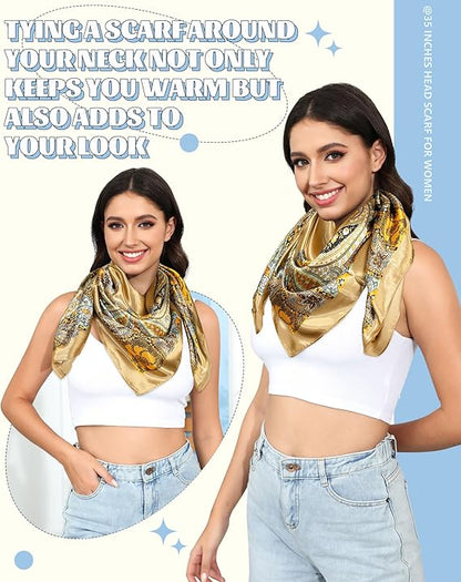 Satin Head Scarf for Women